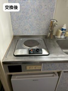 電気コンロ交換後